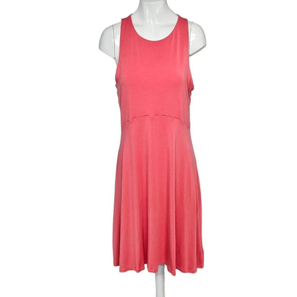 Athleta Santorini Thea Dress Pink High Neck  Size Medium - Picture 1 of 7